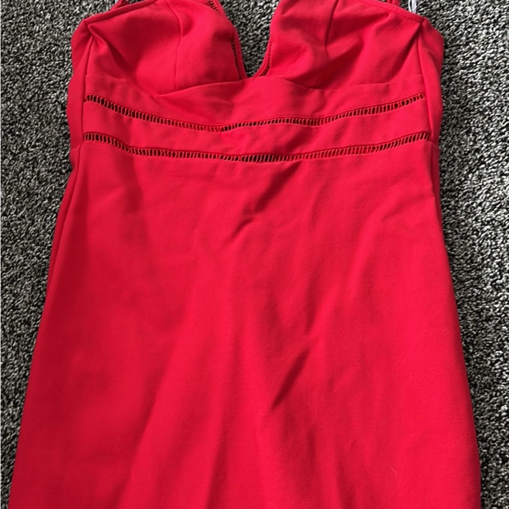 Lulu's Vibrant Red Dress